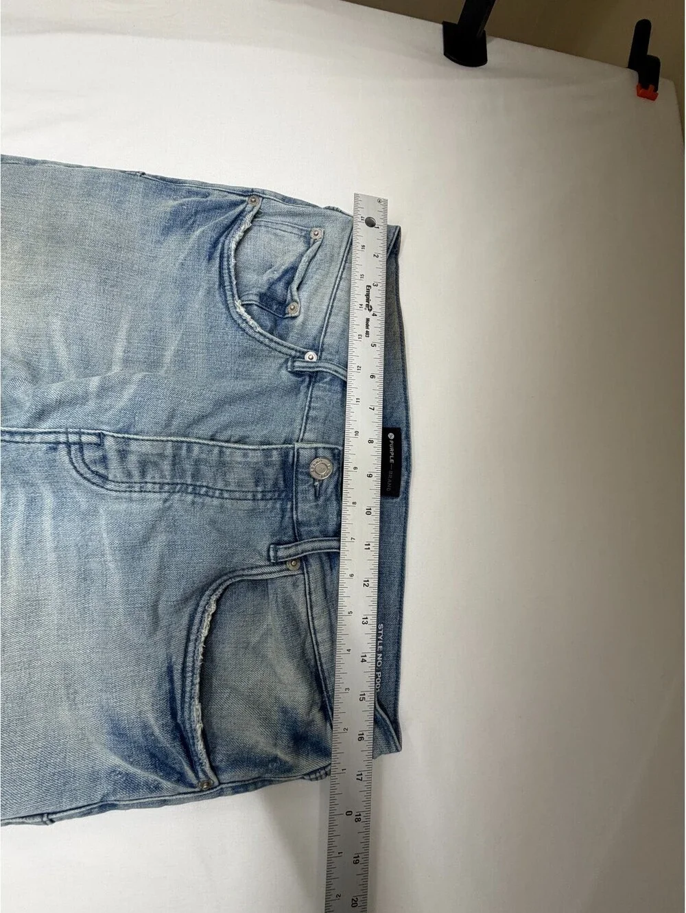 Purple Brand Men's Jeans Skinny Mid Rise Light Wash Denim Solid Size 34 Blue